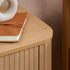 Axel 2 Drawer Fluted Bedside Oak